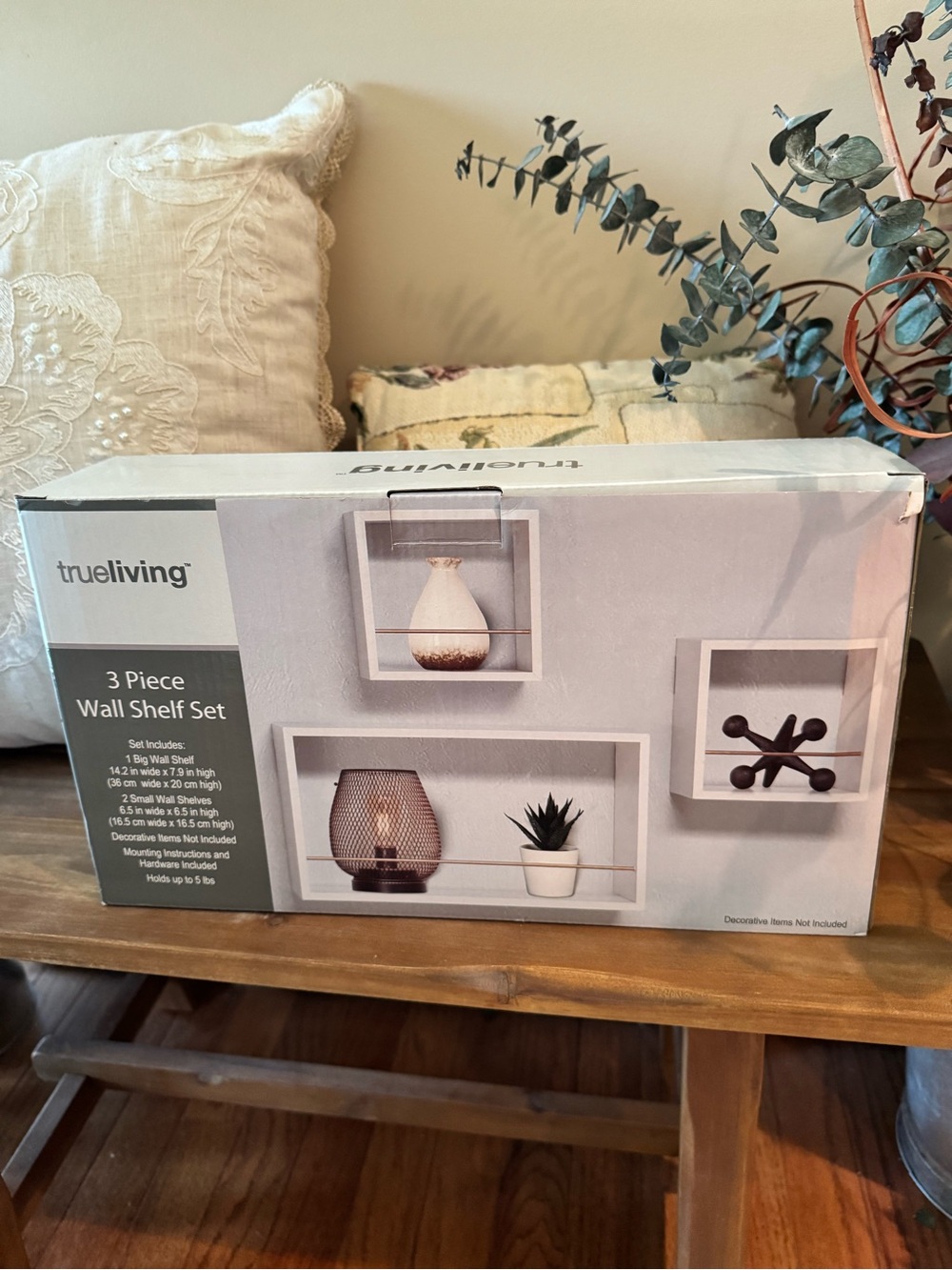 New! True Living 3 Piece Wall Shelf Set Very Stylish